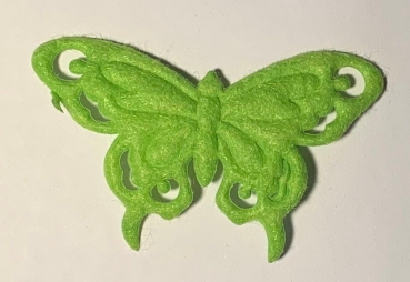 Filz-Schmetterling geprägt grün